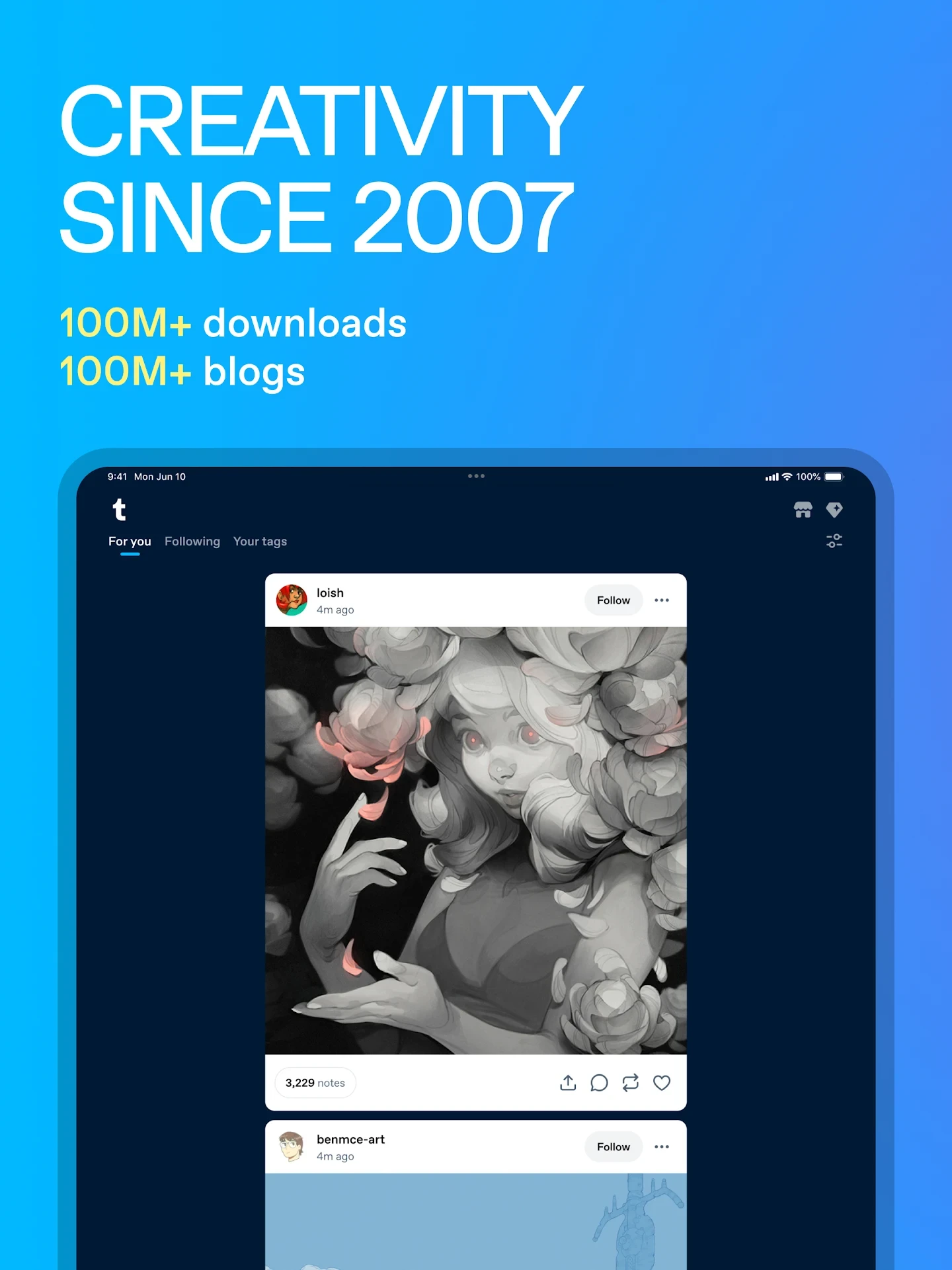 Tumblr: Social Media & Art app store screenshot 13 — Social (Android)