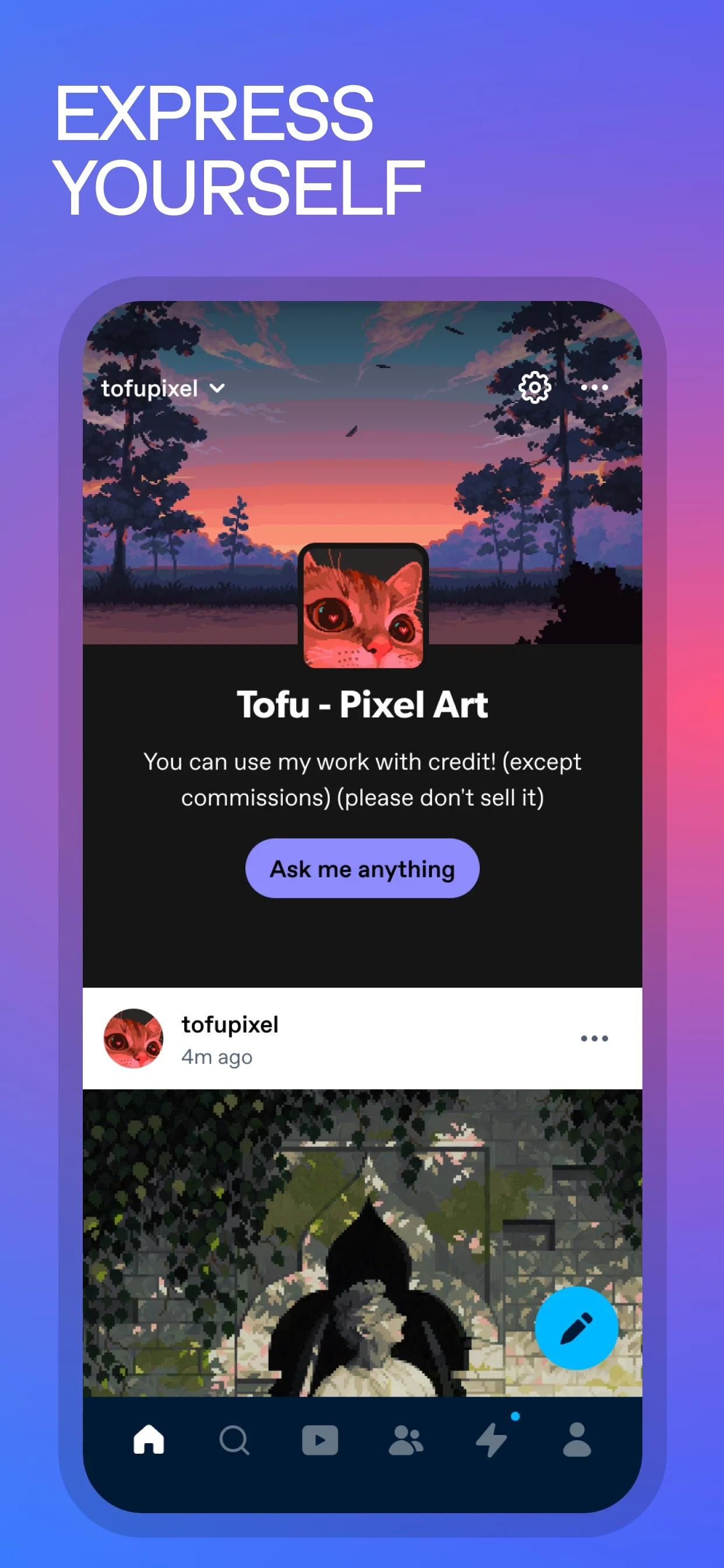 Tumblr: Social Media & Art app store screenshot 3 — Social (Android)