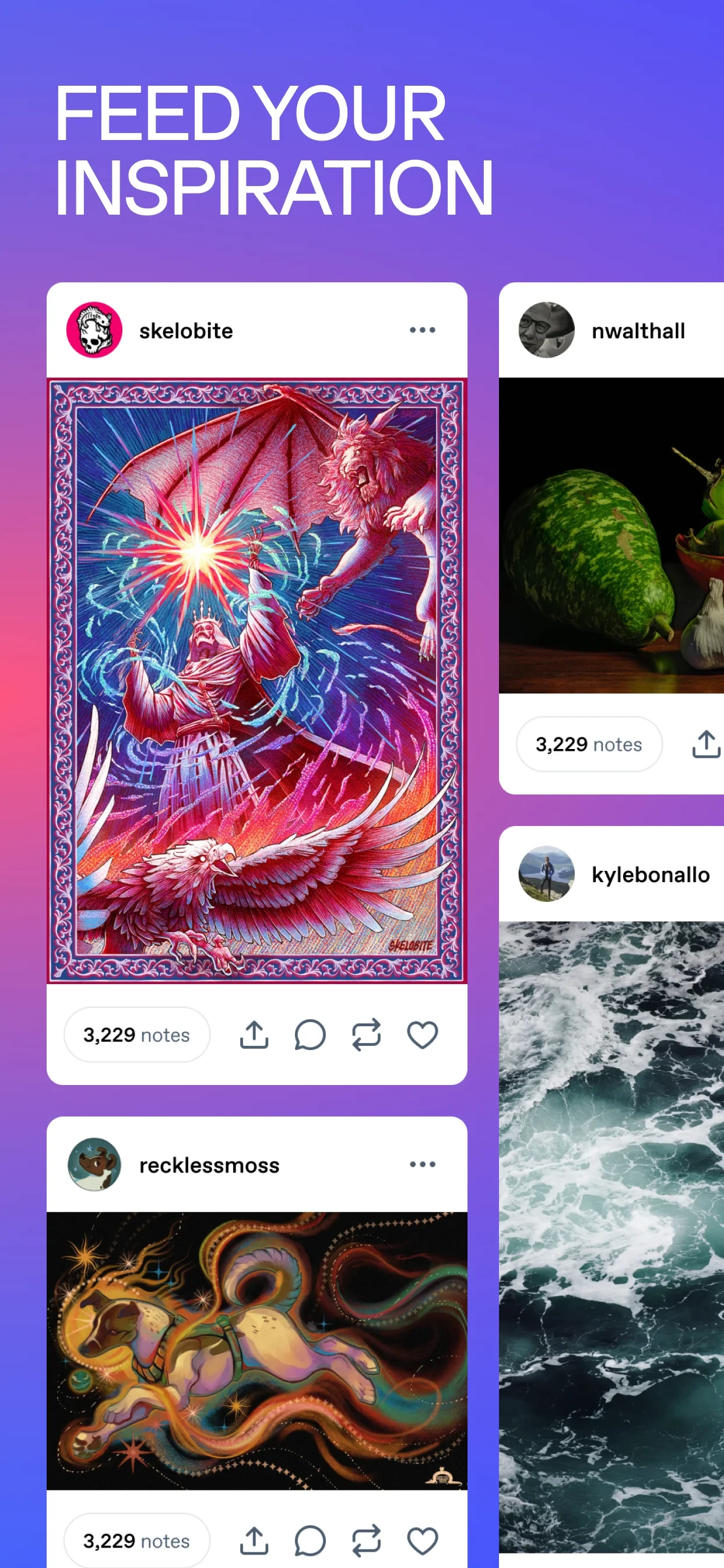 Tumblr: Social Media & Art app store screenshot 4 — Social (Android)