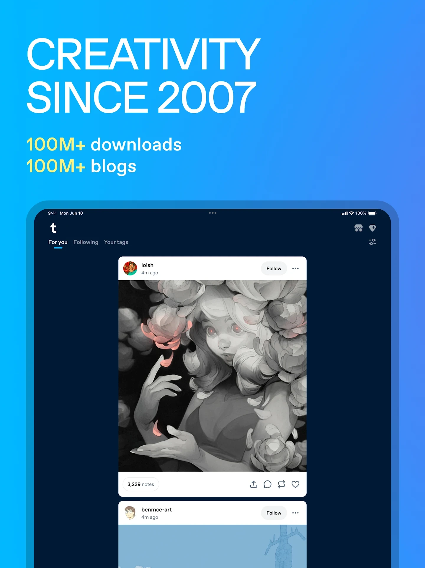 Tumblr: Social Media & Art app store screenshot 13 — Social (Android)