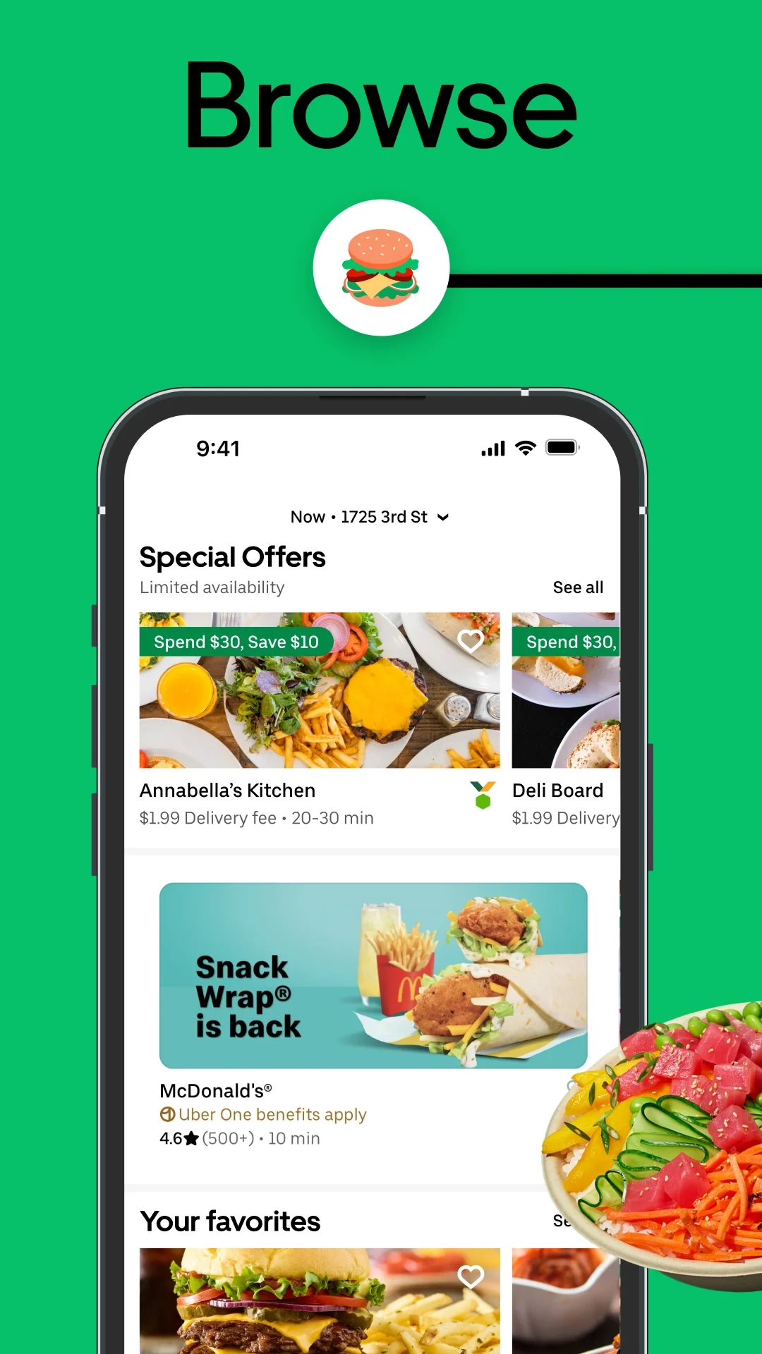 Uber Eats: Food and Grocery app store screenshot 10 — Food And Drink (Android)