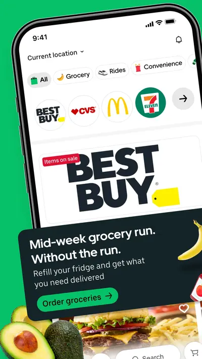 Uber Eats: Food and Grocery app store screenshot 1 — Food And Drink (Android)