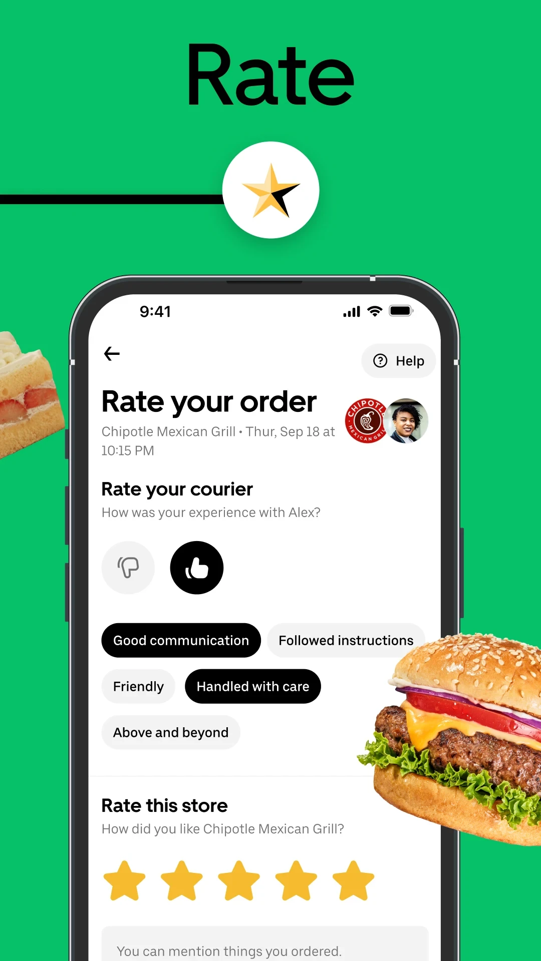Uber Eats: Food and Grocery app store screenshot 7 — Food And Drink (Android)