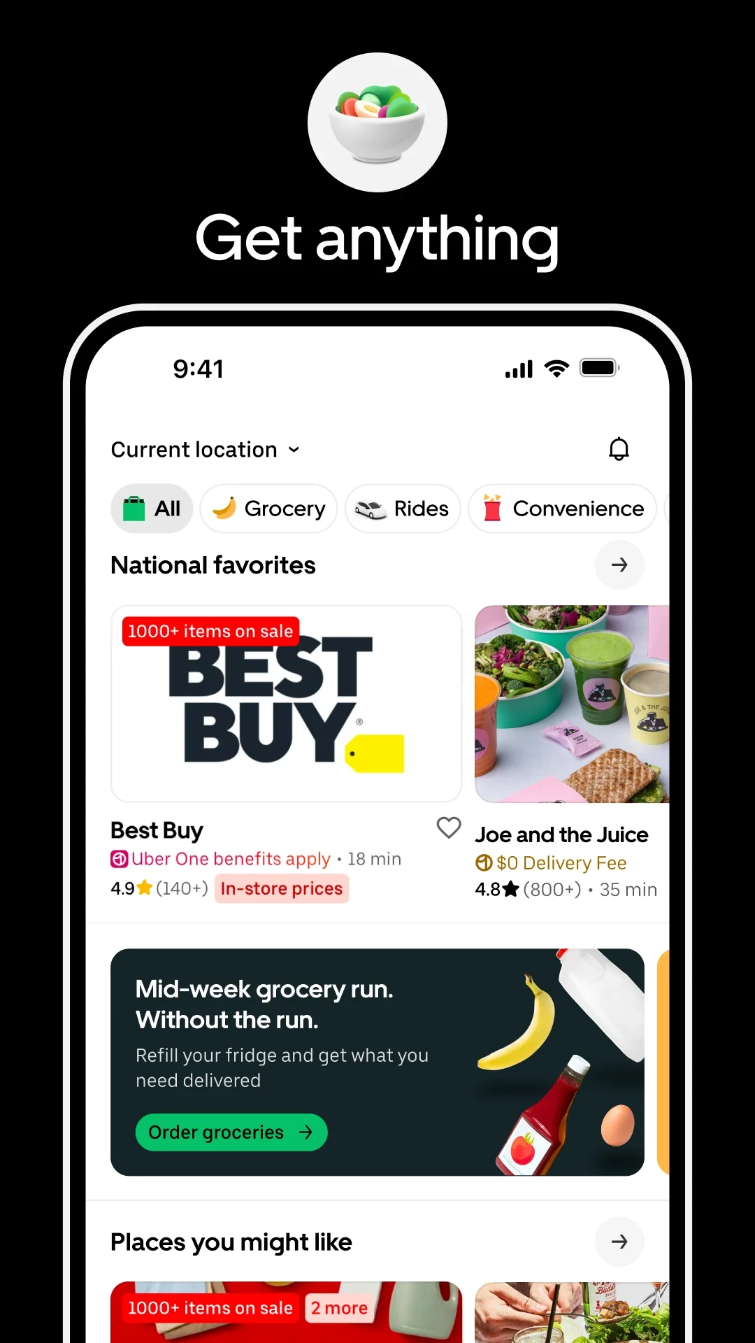 Uber: Rides, eats, hotels app store screenshot 17 — Maps And Navigation (Android)