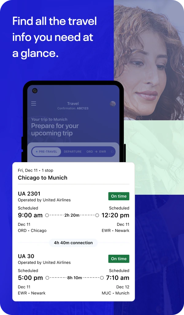 United Airlines app store screenshot 1 — Travel And Local (Android)