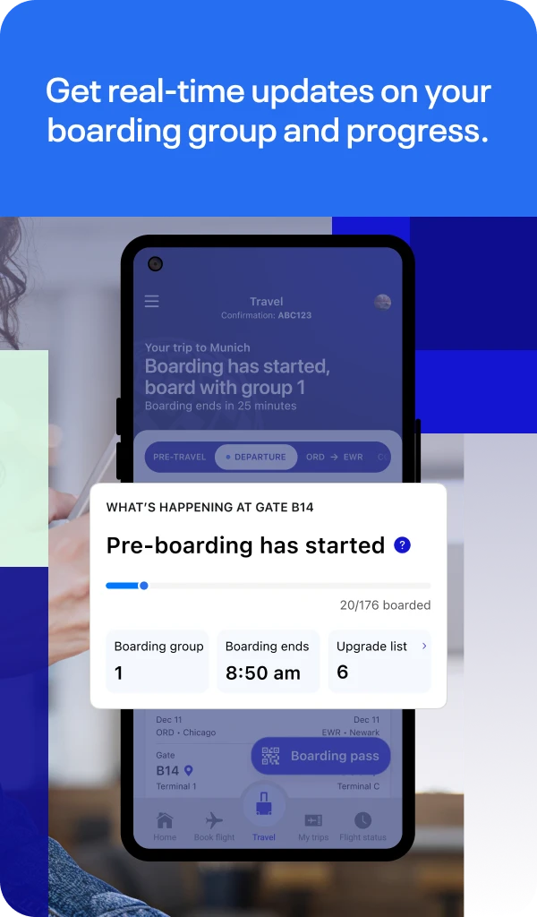 United Airlines app store screenshot 2 — Travel And Local (Android)