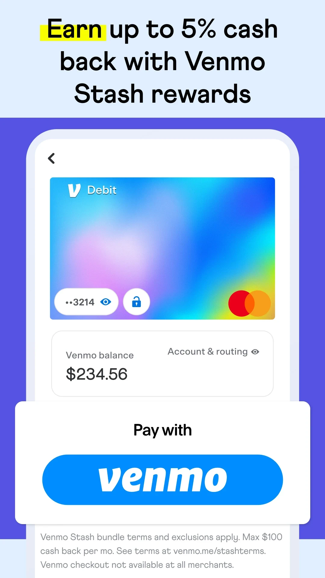 Venmo app store screenshot 3 — Finance (Android)