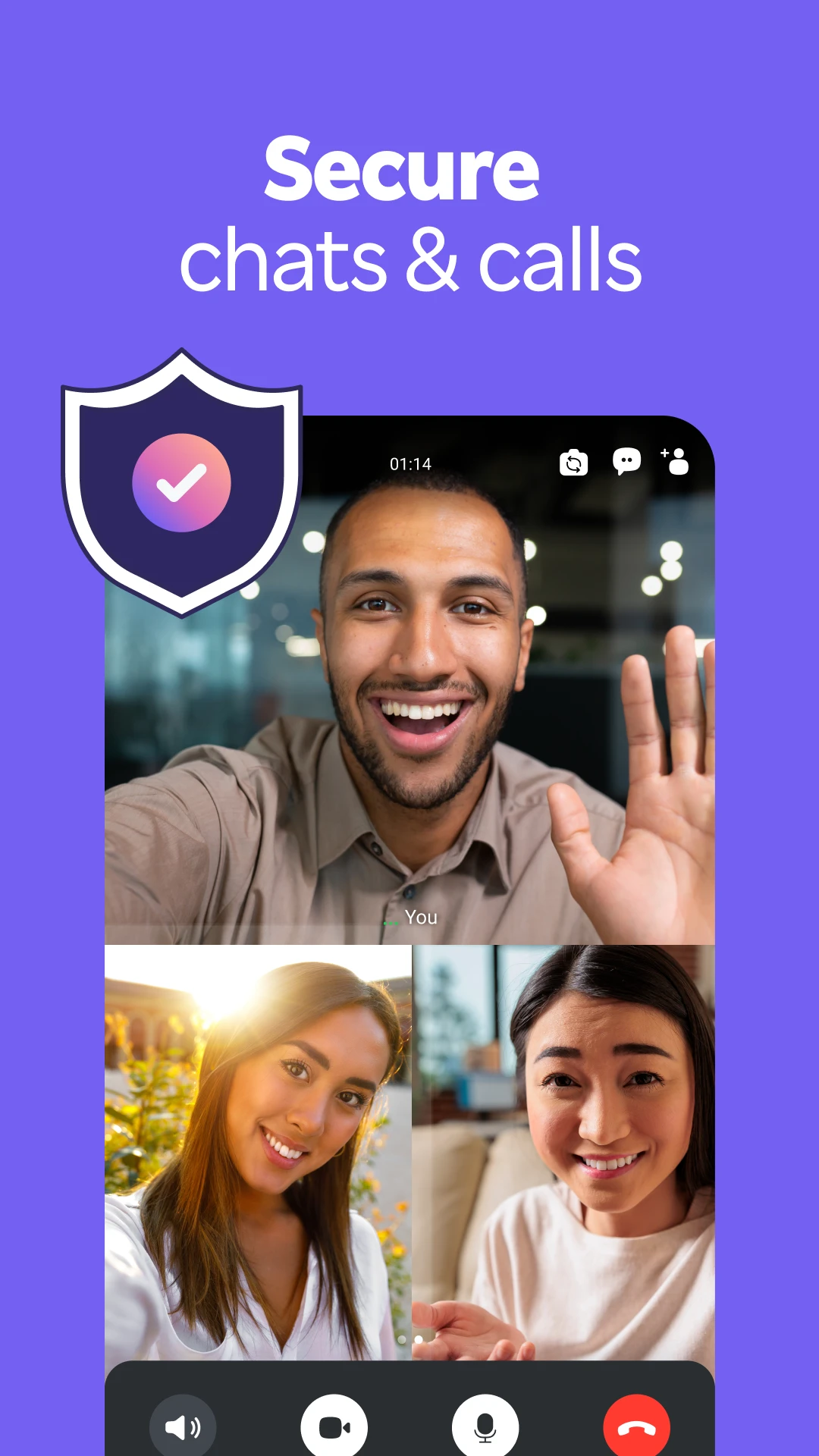 Rakuten Viber Messenger app store screenshot 2 — Communication (Android)