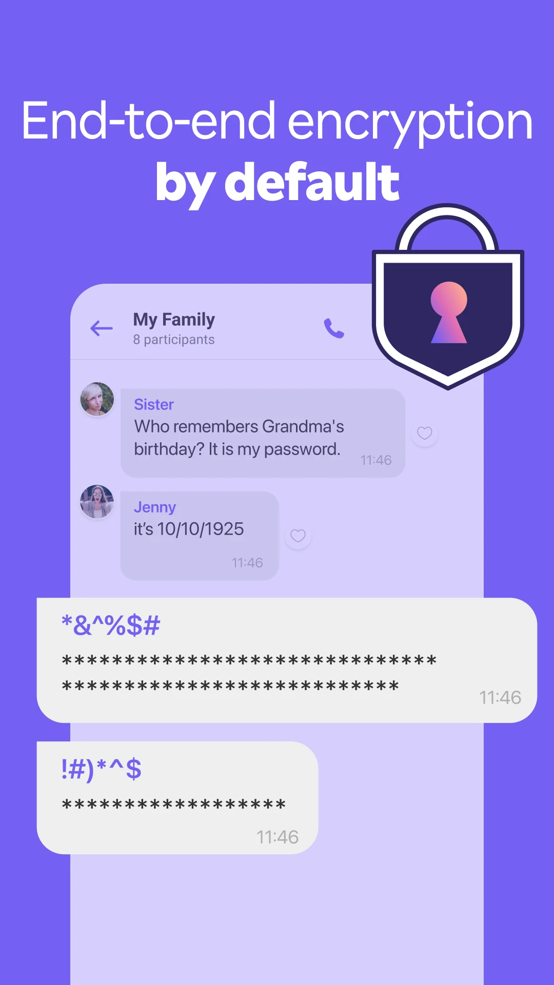 Rakuten Viber Messenger app store screenshot 4 — Communication (Android)