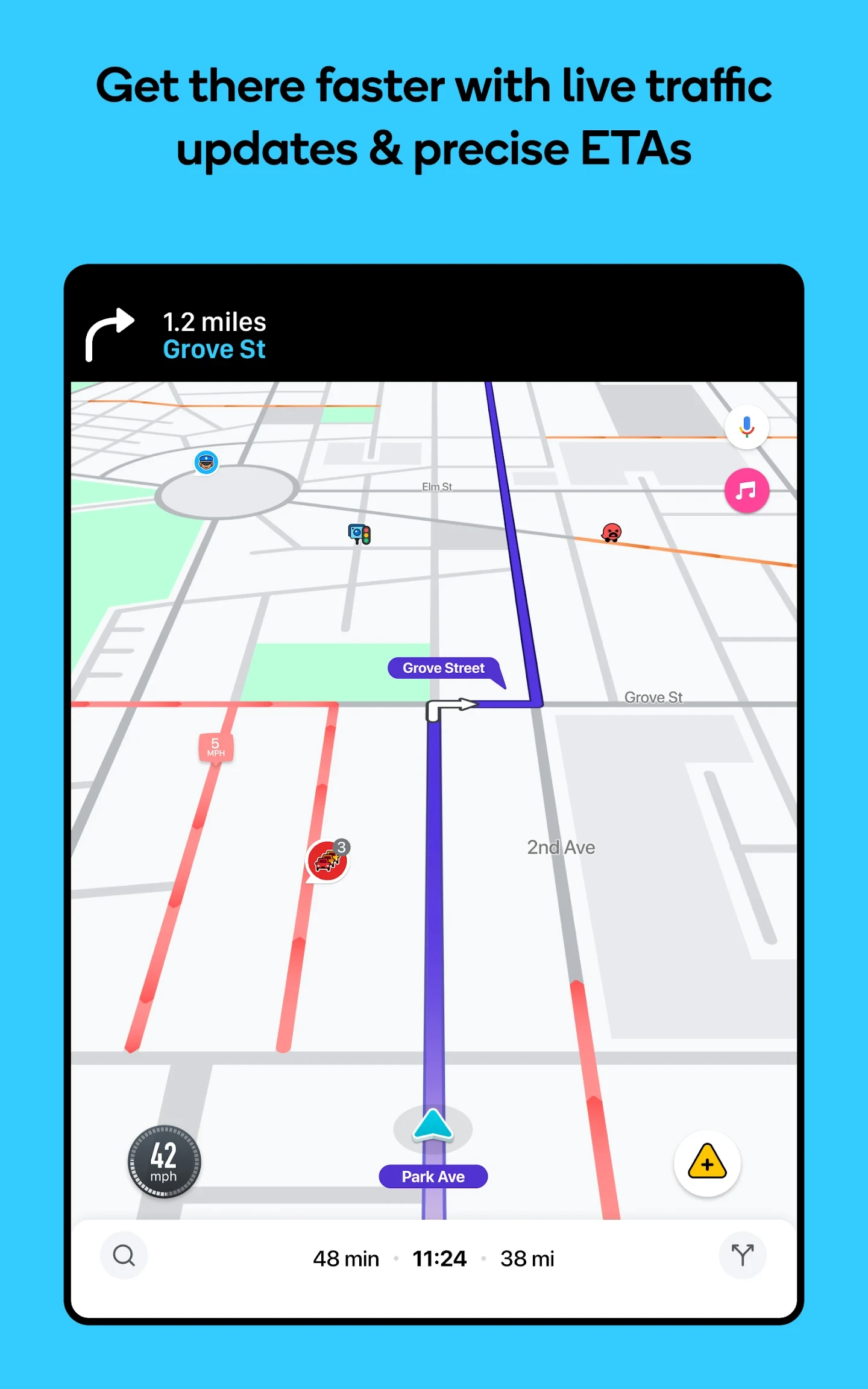 Waze Navigation & Live Traffic app store screenshot 17 — Maps And Navigation (Android)