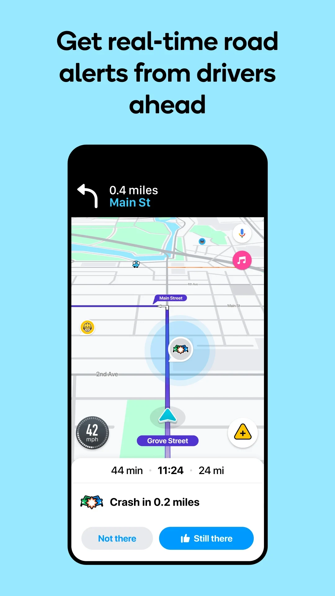 Waze Navigation & Live Traffic app store screenshot 2 — Maps And Navigation (Android)