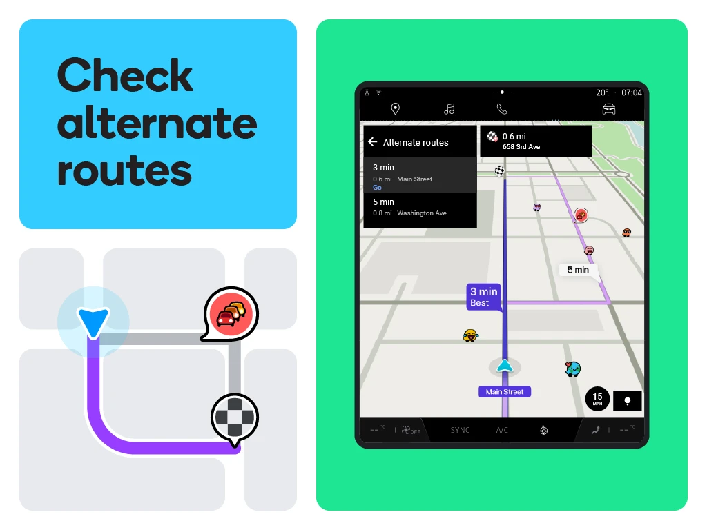 Waze Navigation & Live Traffic app store screenshot 27 — Maps And Navigation (Android)