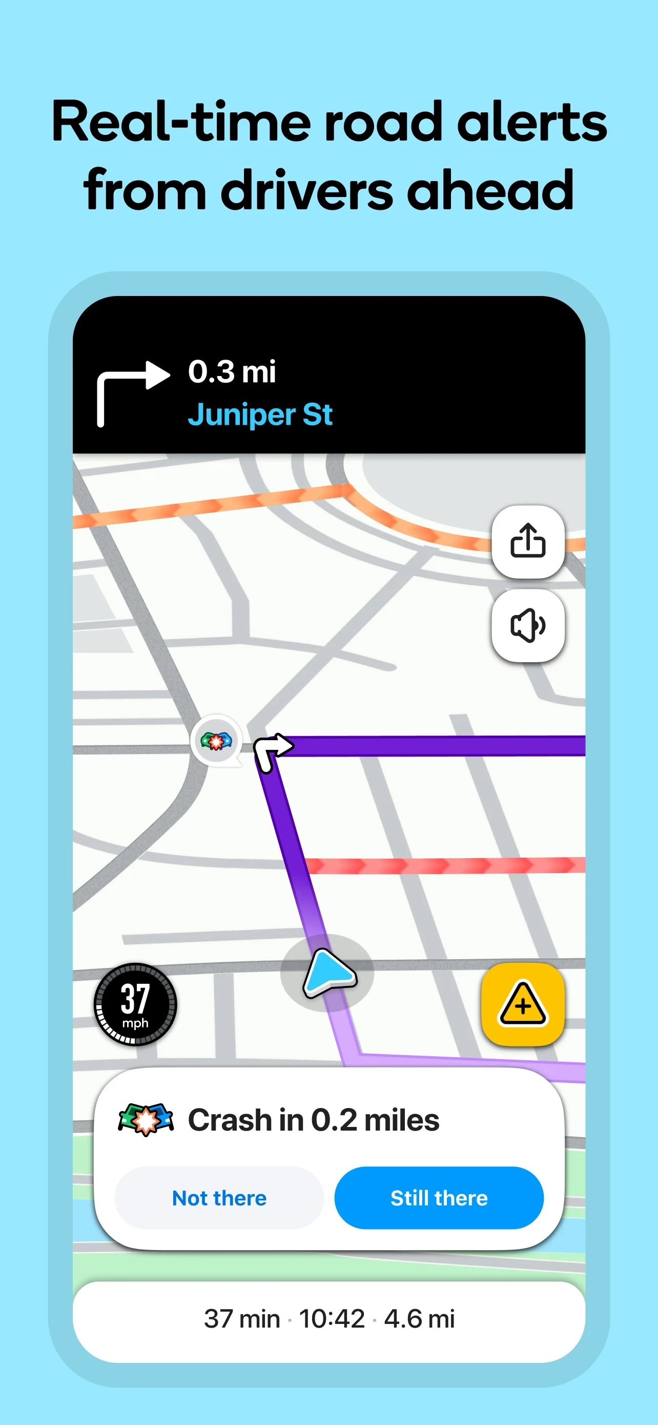 Waze Navigation & Live Traffic app store screenshot 2 — Maps And Navigation (Android)