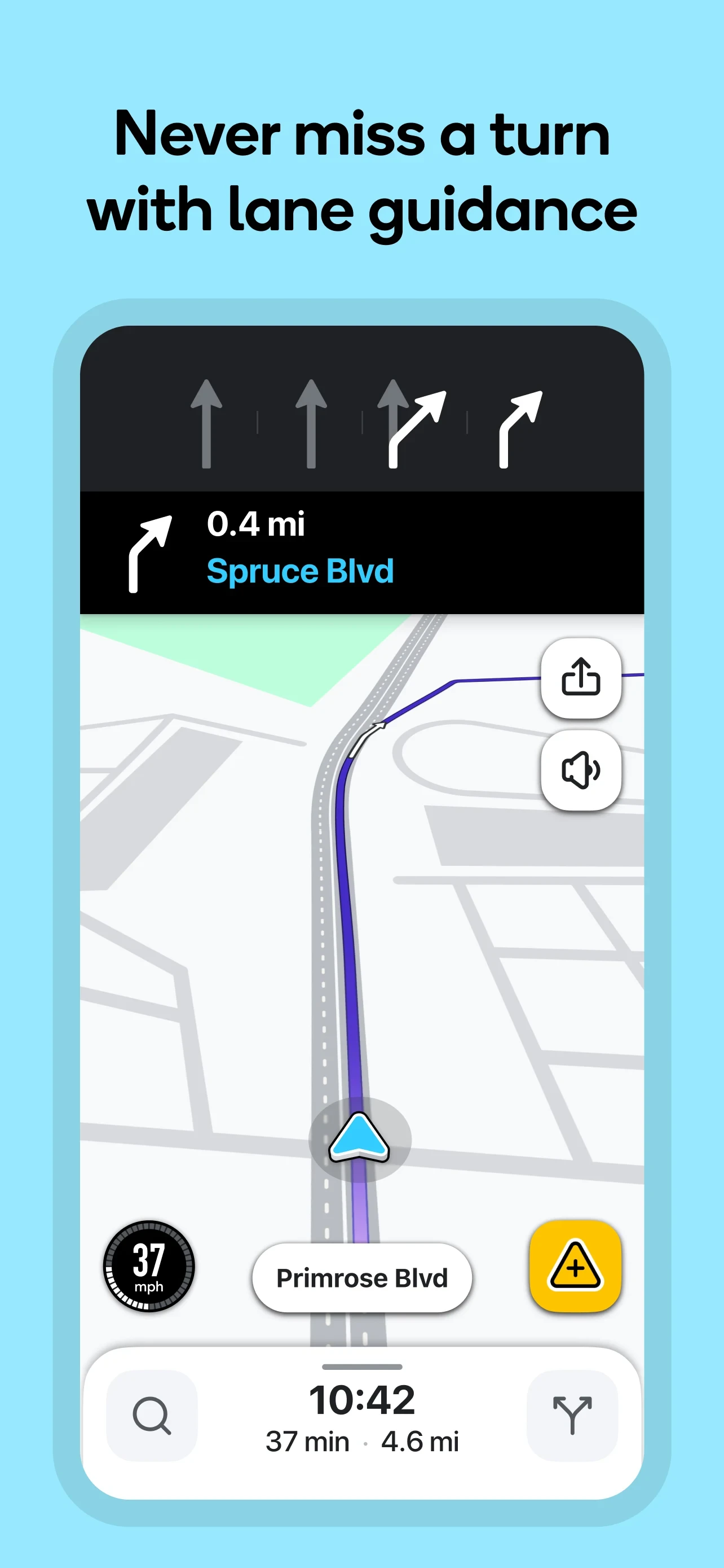 Waze Navigation & Live Traffic app store screenshot 4 — Maps And Navigation (Android)
