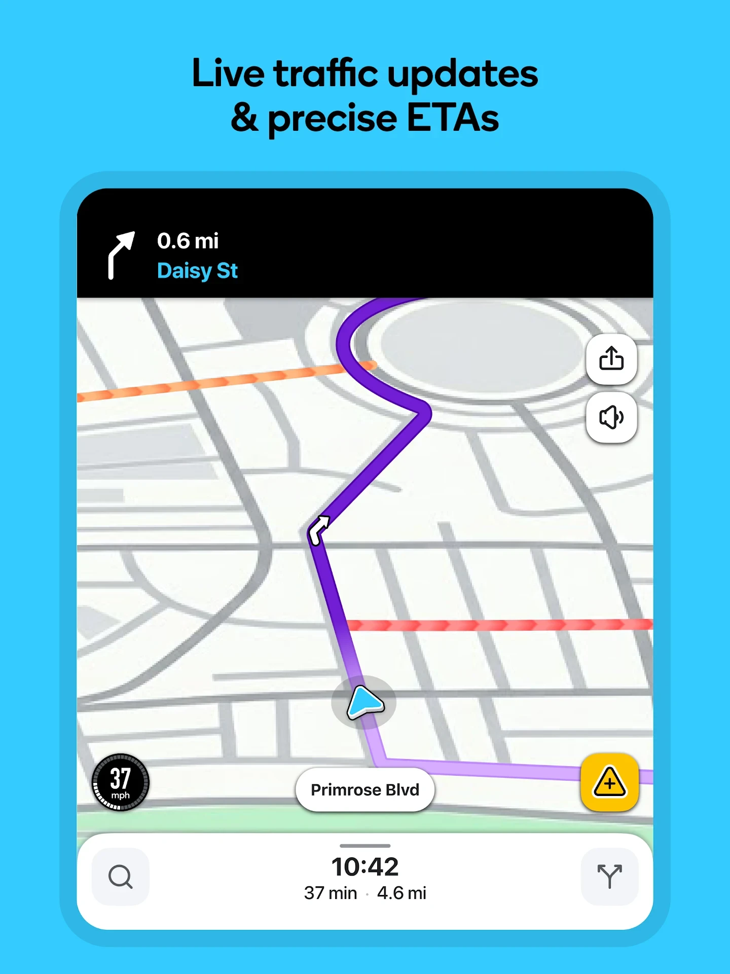 Waze Navigation & Live Traffic app store screenshot 9 — Maps And Navigation (Android)