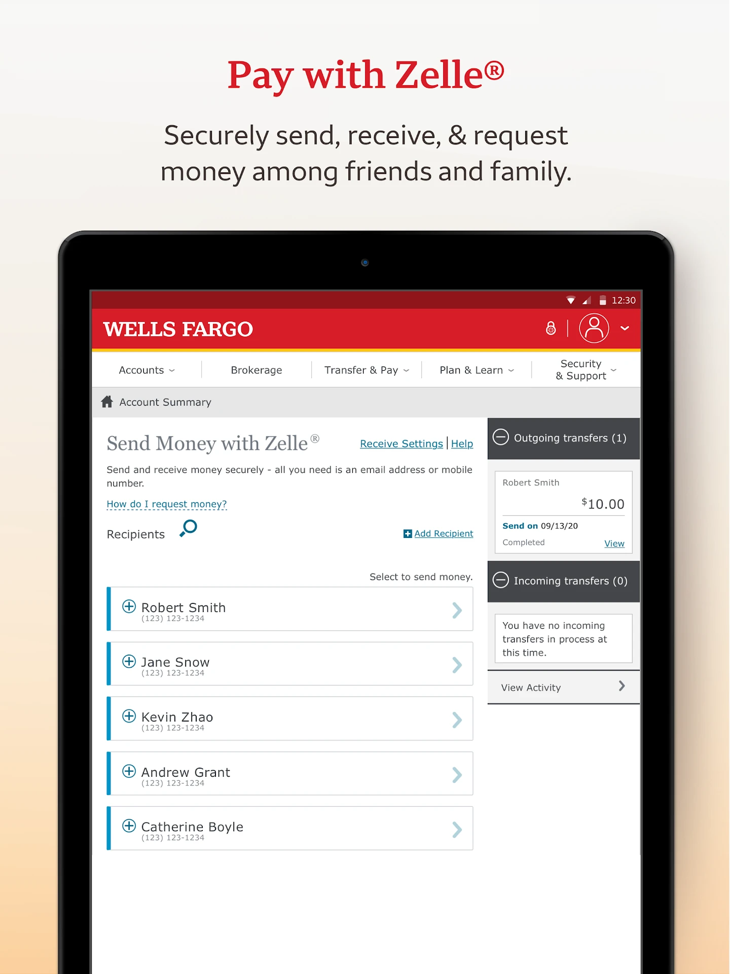 Wells Fargo Mobile® app store screenshot 16 — Finance (Android)