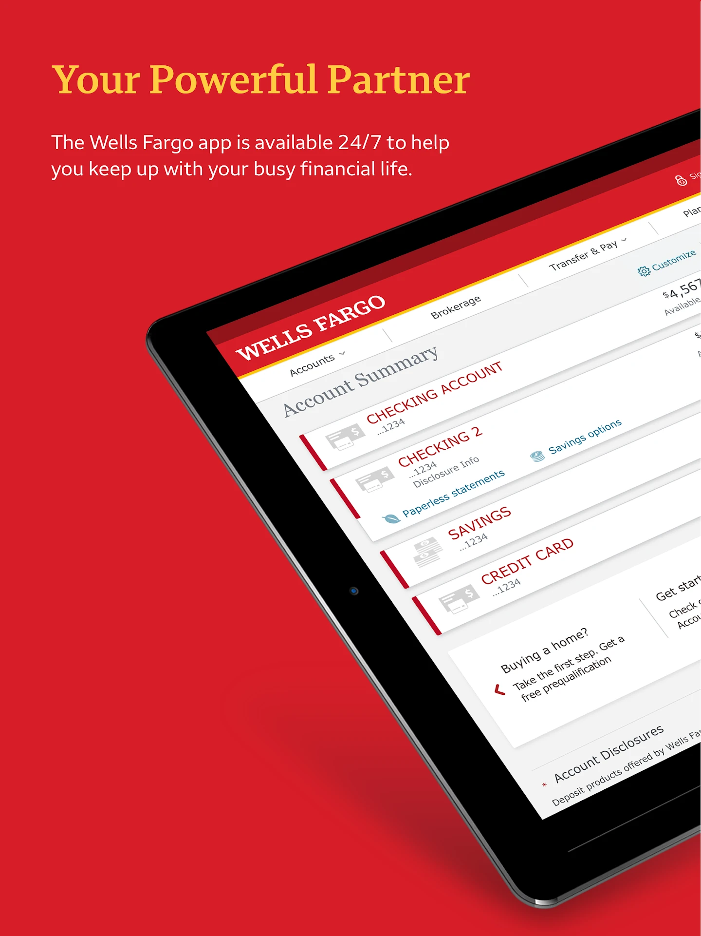 Wells Fargo Mobile® app store screenshot 17 — Finance (Android)