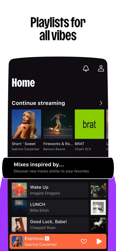 Deezer: Music & Podcast Player app store screenshot 1 — Music And Audio (Android)