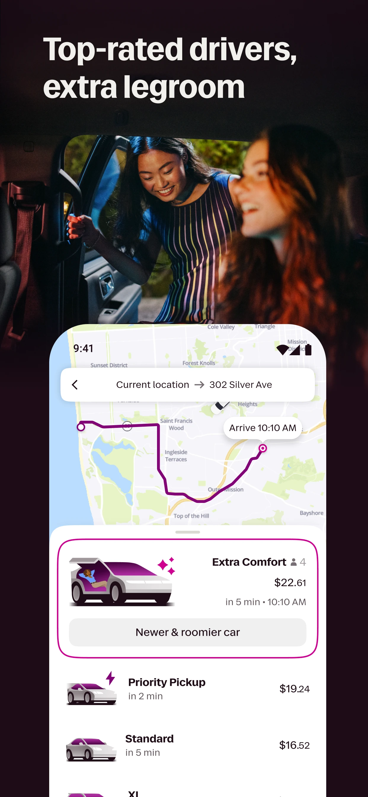 Lyft app store screenshot 2 — Maps And Navigation (Android)