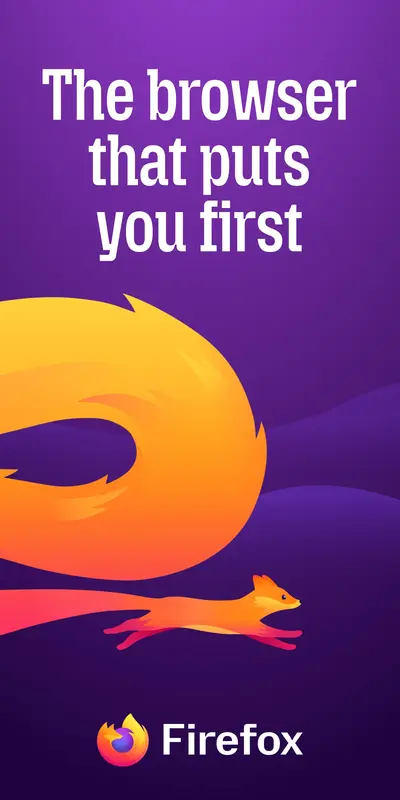 Firefox Fast & Private Browser app store screenshot 1 — Communication (Android)