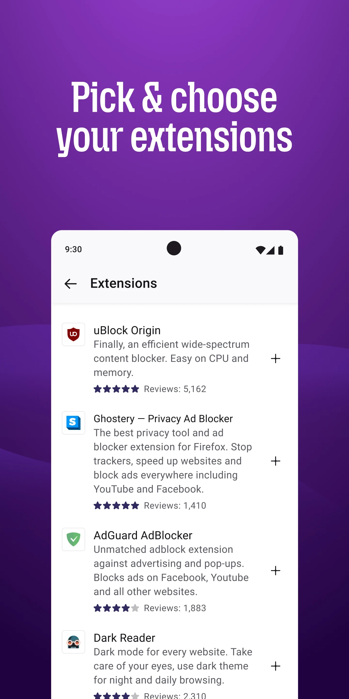 Firefox Fast & Private Browser app store screenshot 6 — Communication (Android)