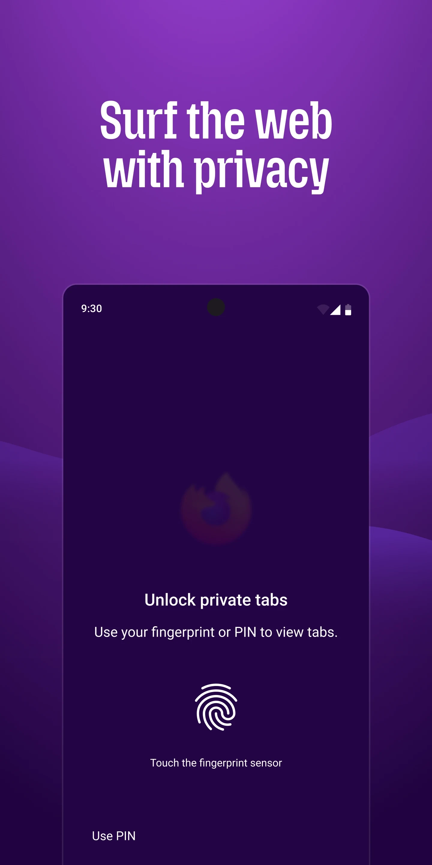 Firefox Fast & Private Browser app store screenshot 7 — Communication (Android)