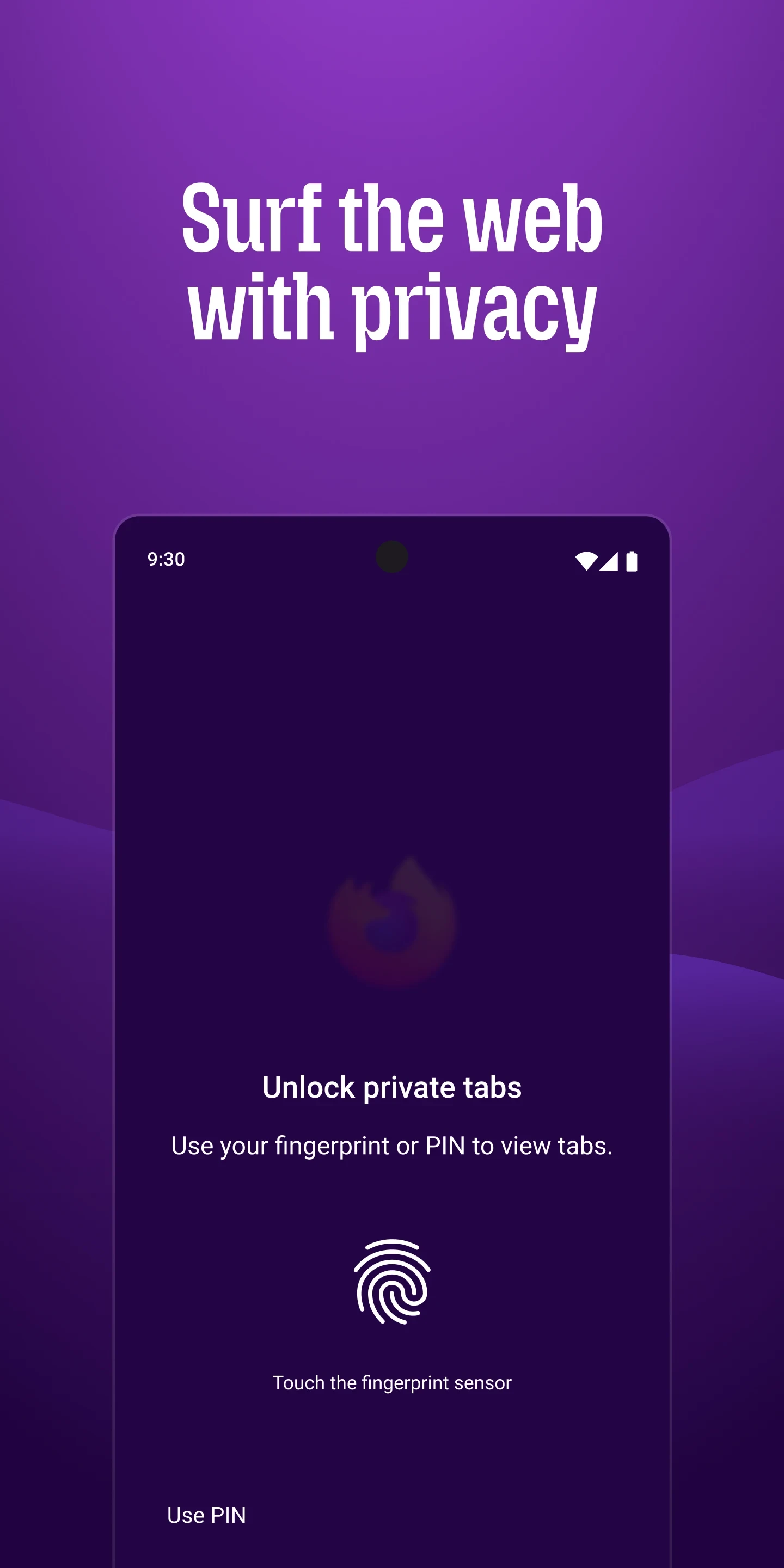 Firefox Fast & Private Browser app store screenshot 7 — Communication (Android)