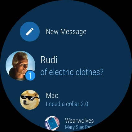 Telegram app store screenshot 9 — Communication (Android)