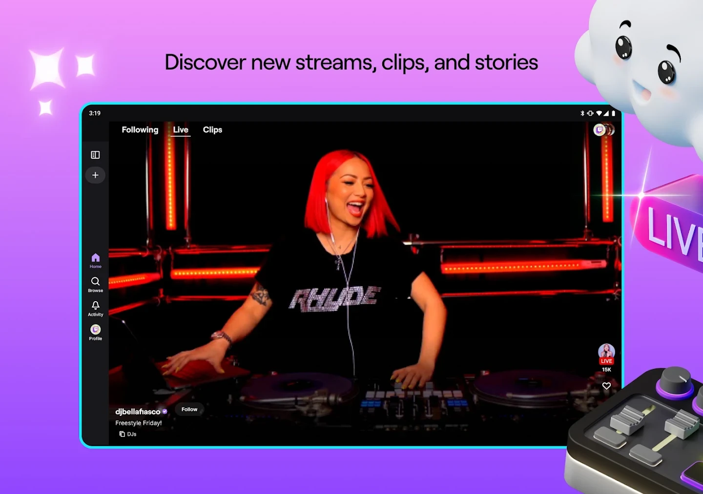 Twitch: Live Streaming app store screenshot 12 — Entertainment (Android)