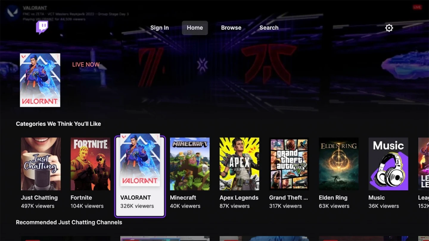Twitch: Live Streaming app store screenshot 19 — Entertainment (Android)