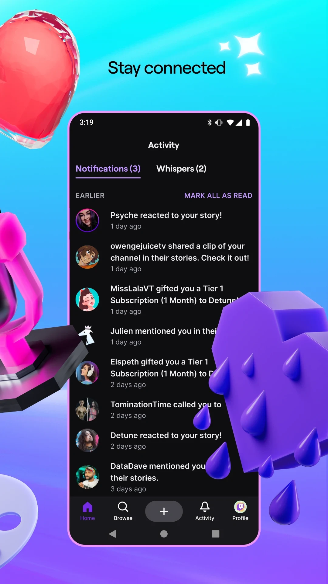 Twitch: Live Streaming app store screenshot 6 — Entertainment (Android)