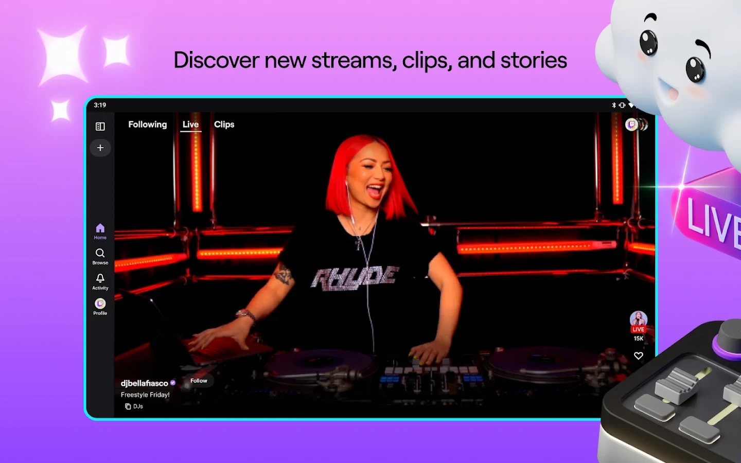 Twitch: Live Streaming app store screenshot 7 — Entertainment (Android)