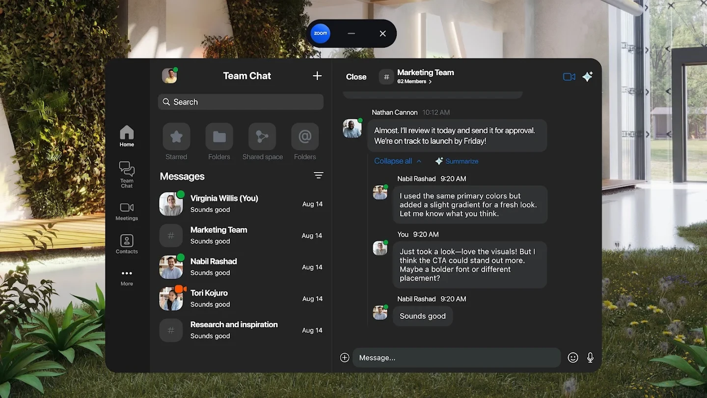 Zoom Workplace app store screenshot 13 — Business (Android)