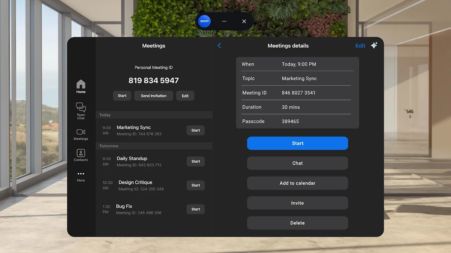 Zoom Workplace app store screenshot 15 — Business (Android)