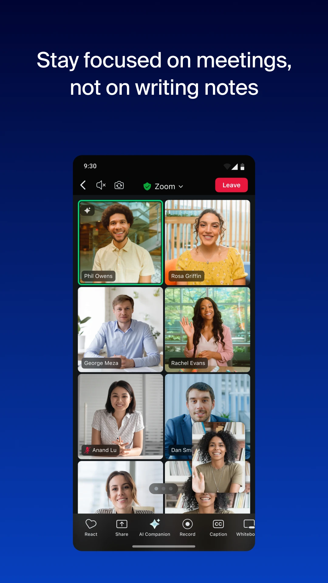 Zoom Workplace app store screenshot 3 — Business (Android)